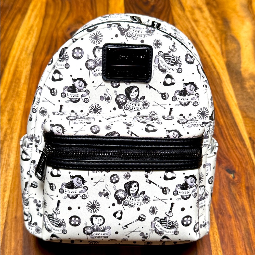 Loungefly Coraline tattoo mini backpack